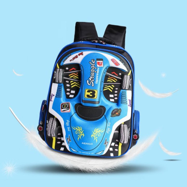 Balo Hình Ô tô 3D Cho Bé Đi Nhà Trẻ Chống Nước size 32cm cho bé đi học mầm non BALO-507