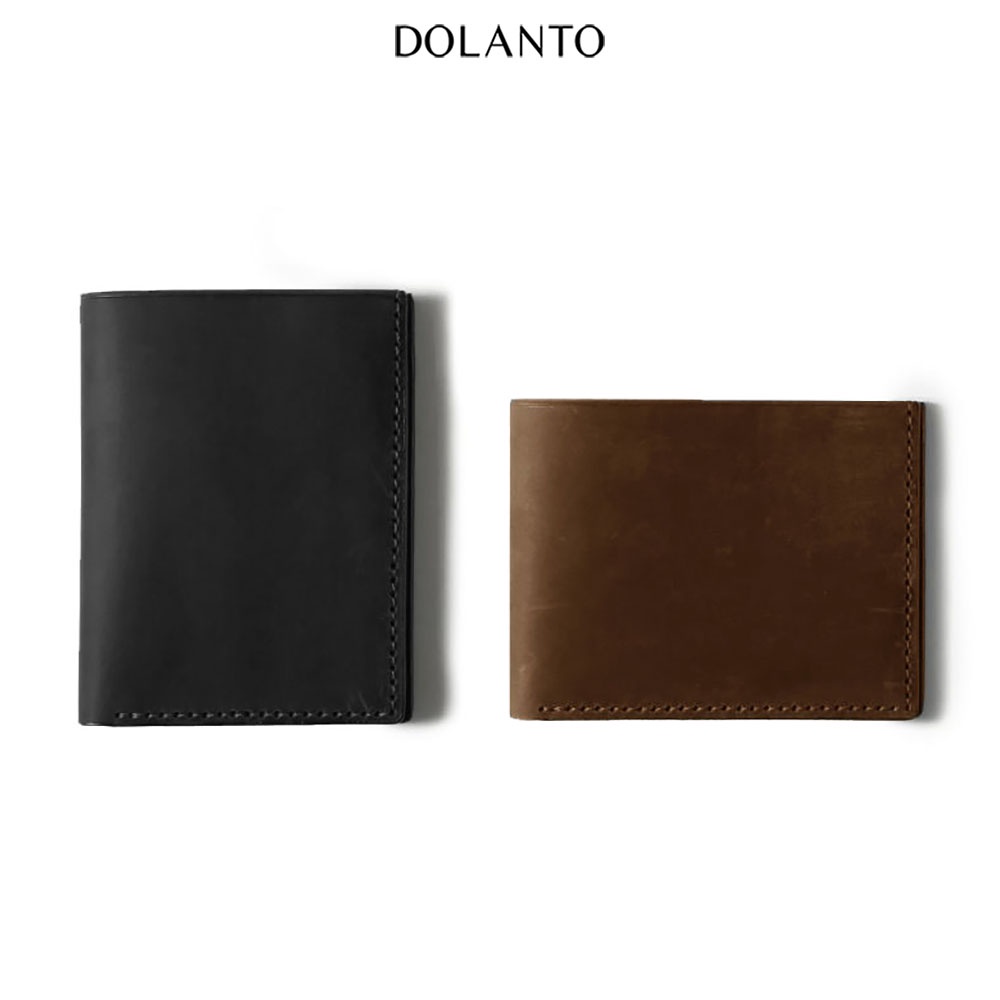Ví Da Nam VINTAGE Da Sáp Nhập Khẩu Cao Cấp Thương Hiệu DOLANTO