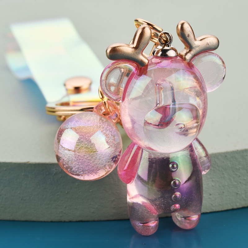 Móc khóa acrylic hình chú nai hoạt hình dễ thương