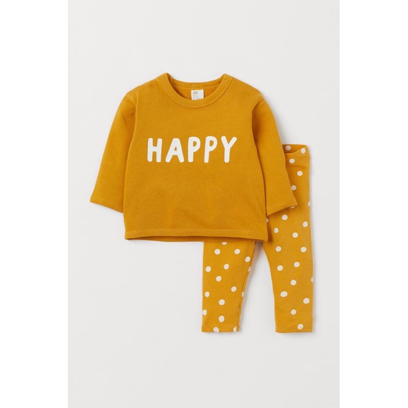 Bộ nỉ H&M Aithentic bé gái có sẵn siêu xinh