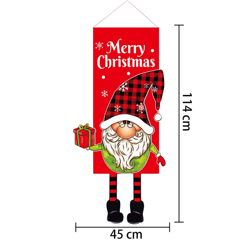 Dây cờ treo trang trí Giáng Sinh hình chân người tuyết/tuần lộc/ông già Noel