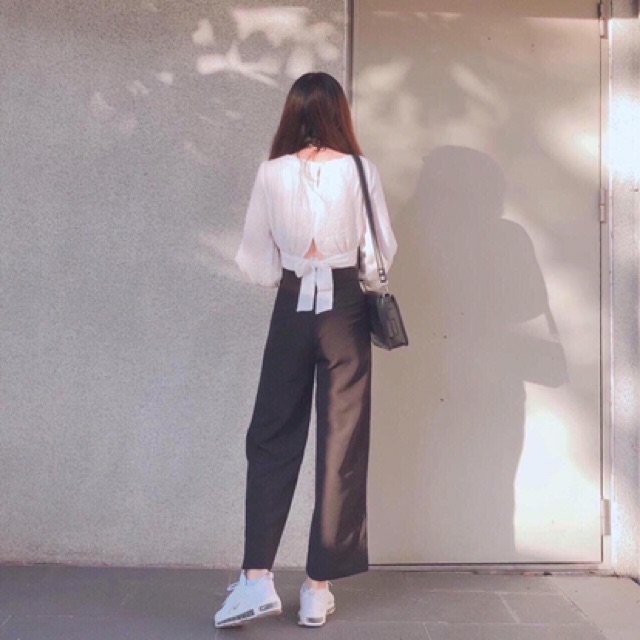 Sét áo nơ sau quần ống xuông ❤️❤️❤️ ( hàng về sau 3 ngày) | BigBuy360 - bigbuy360.vn