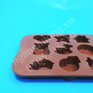 KHUÔN SILICON ĐỔ SOCOLA. THẠCH