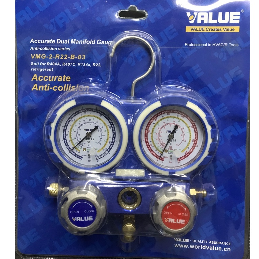 Đồng Hồ Gas Đôi VALUE Model: VMG-2-R22-B-03 (Không Dây)