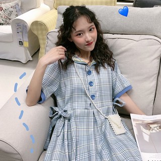 Đầm babydoll kẻ sọc