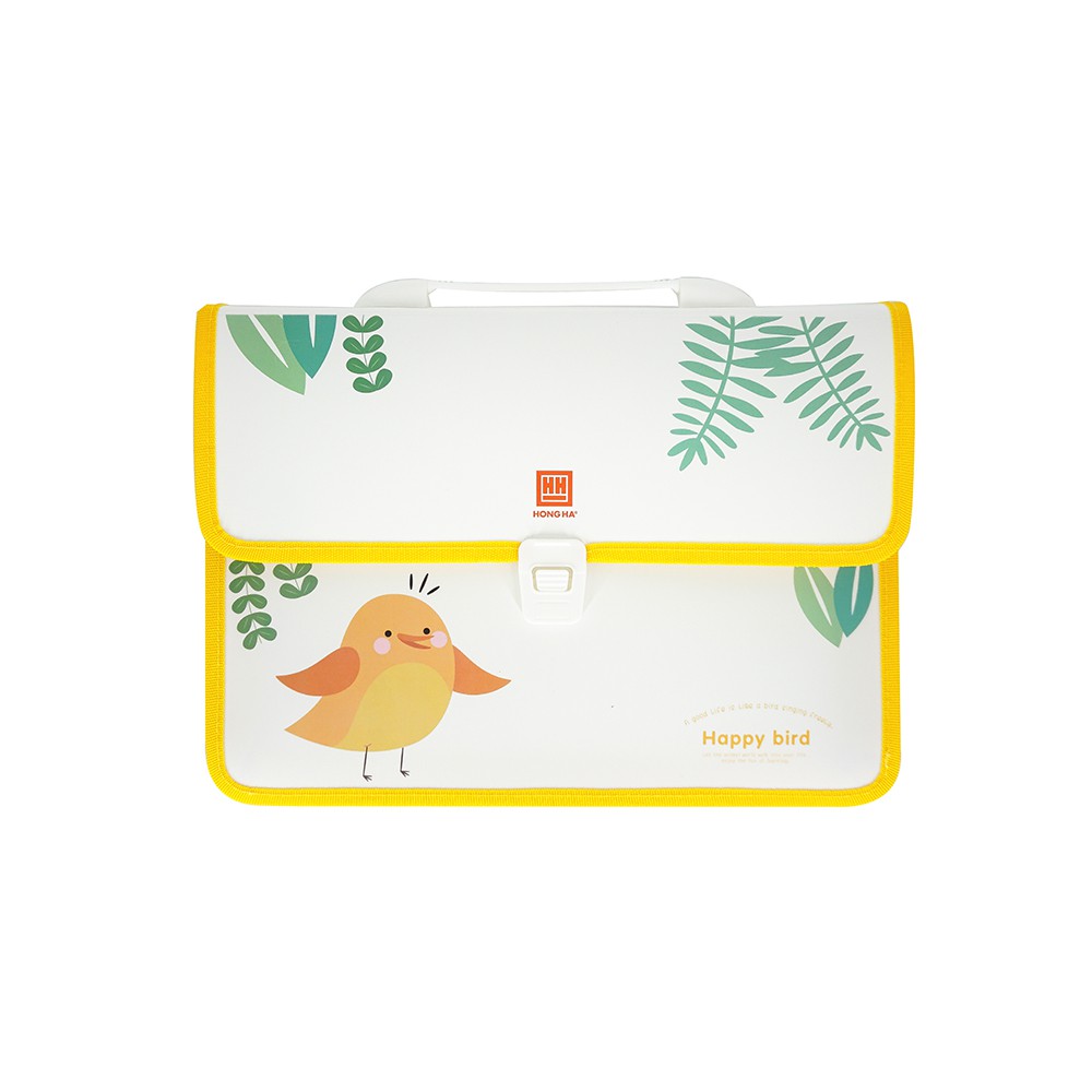 Cặp học thêm Hồng Hà Happy Bird 3858 - giao màu ngẫu nhiên