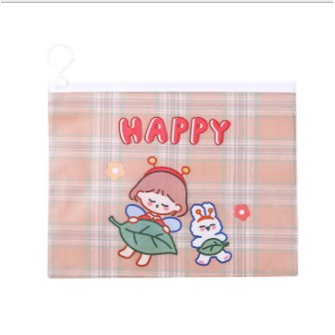 Hộp bút roro jump gấu thỏ dẹt HB217 hộp bút cute hộp bút dễ thương