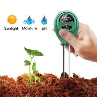 Máy đo ẩm đất cây trồng làm vườn rau xanh 3 trong 1 ( Cảm biến Độ ẩm, Ánh sáng, PH )