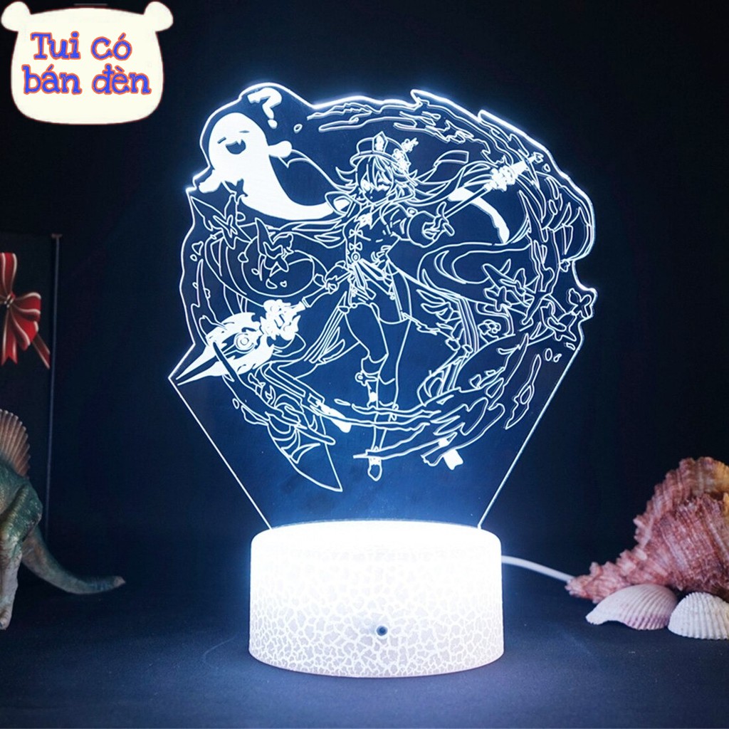 Đèn Led 3D USB Genshin Impact-  Hutao 3
