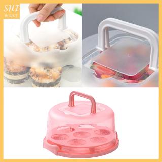 Hộp Nhựa Trong Suốt Đựng Bánh Cupcake / Muffin Tiện Lợi