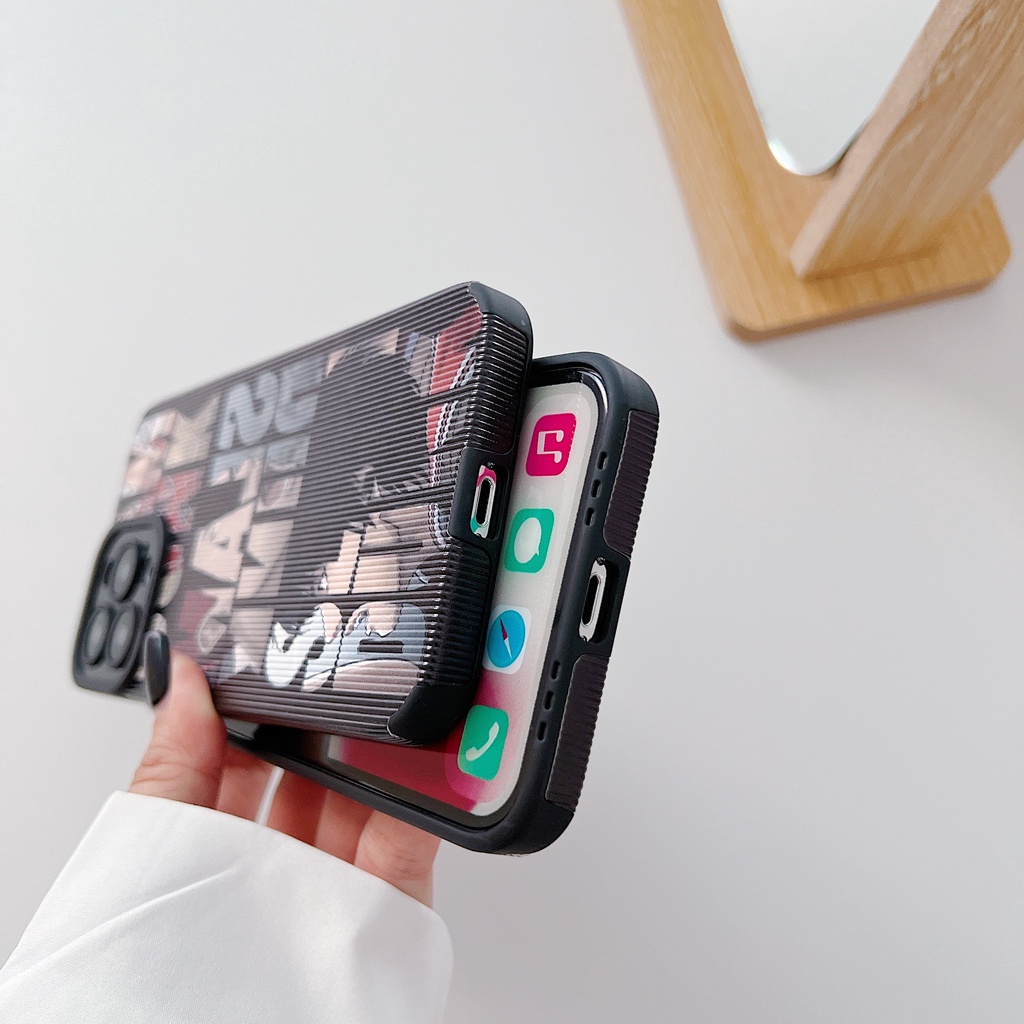Ốp Điện Thoại Da Chống Sốc Thời Trang Cho iPhone 14 / 13 / 12 / 11 / X / 8 / 7P