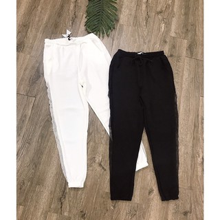 Quần Jogger đũi phối lưới