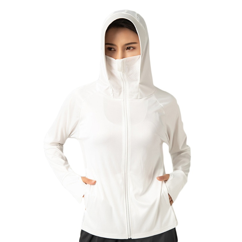 Áo Khoác Thể Thao Tay Dài Có Khóa Kéo Thời Trang Mùa Hè Cho Nữ