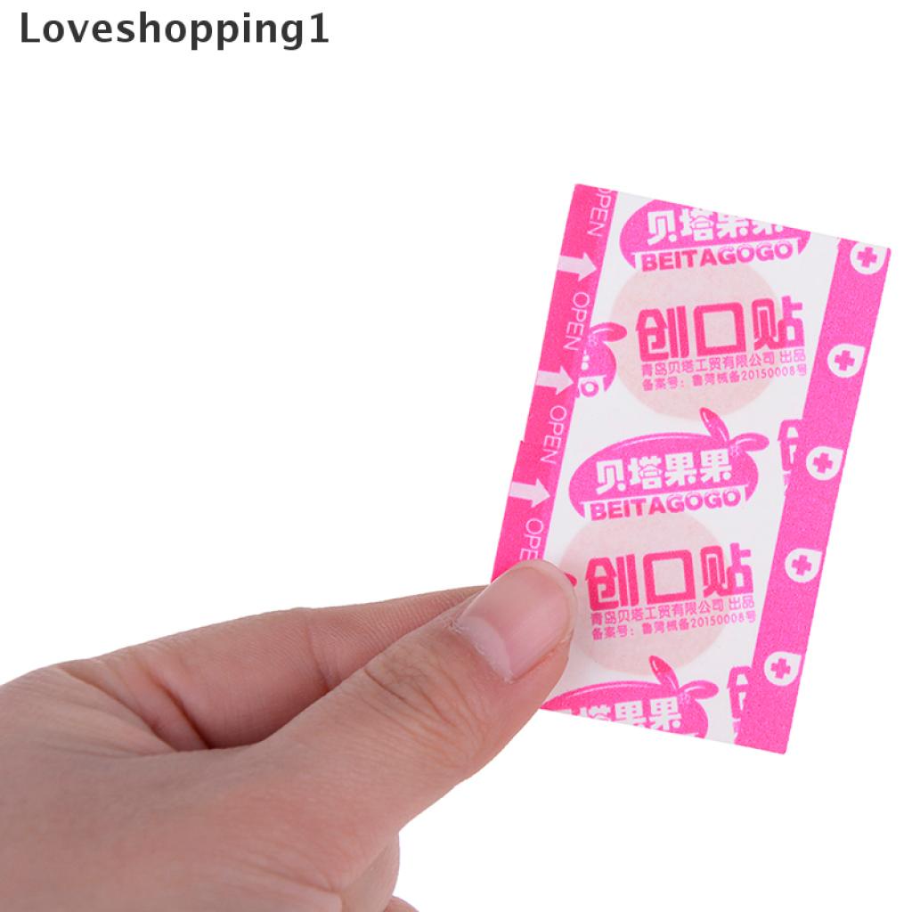 Hộp 100 miếng băng keo y tế dán vết thương hình tròn mini dùng một lần