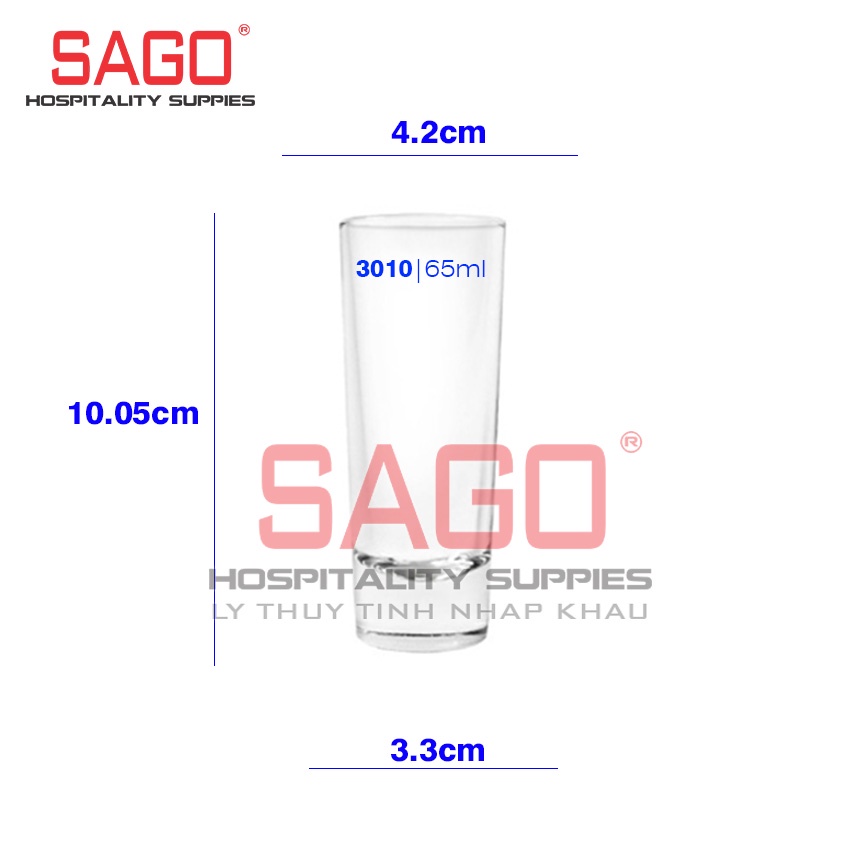 Ly Thủy Tinh , Cốc Thủy Tinh Ocean Solo Shot 65ml | Ocean P03010 , Nhập Khẩu Thái Lan