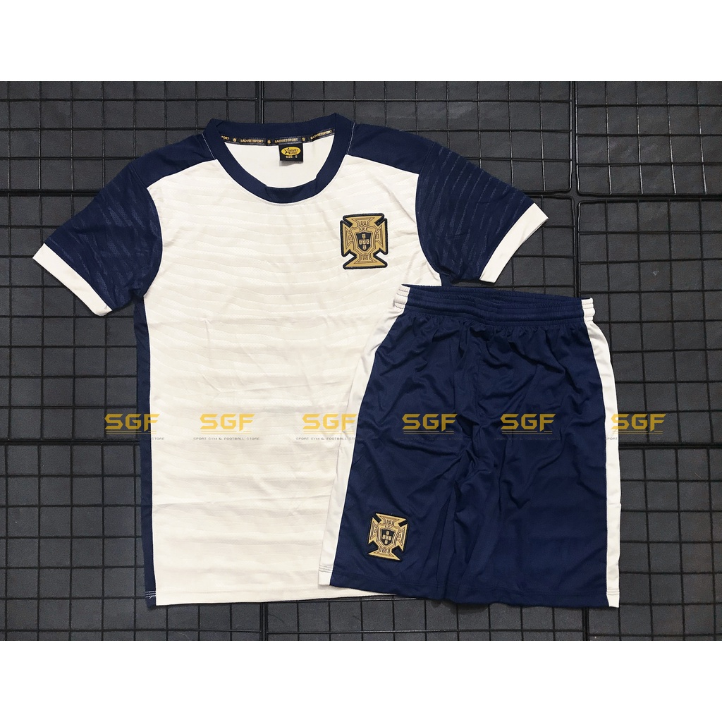 Đồ Bóng Đá Tuyển BỒ ĐÀO NHA trắng mẫu Fan Editions 2023