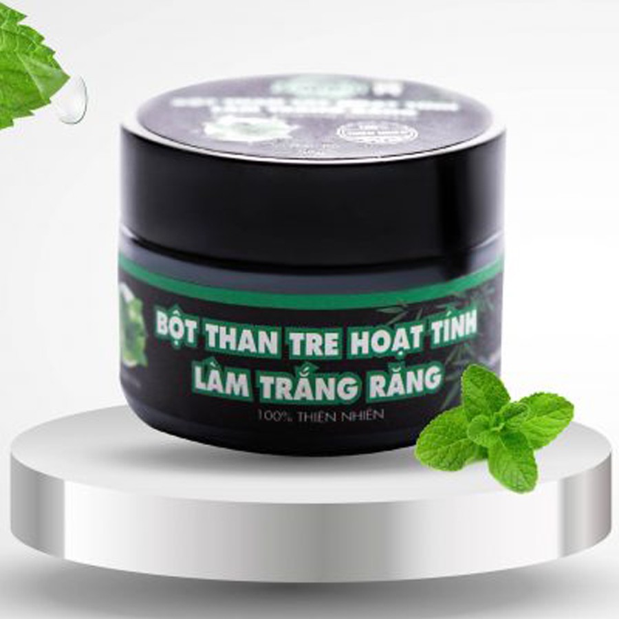 [XẢ KHO]Bột Than Hoạt Tính Làm Trắng Răng 50g-20g- hương Bạc Hà