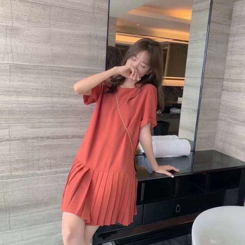 405k đầm suông đuôi cá dáng dài (hàng bán live)