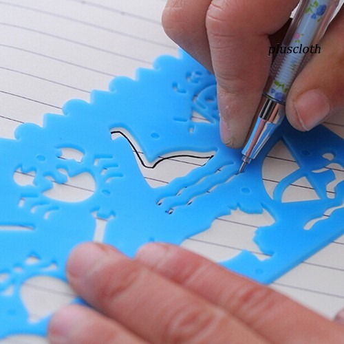 Bộ 4 thước vẽ hình nghệ thuật cho bé
