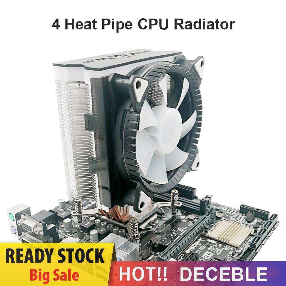 deceble T400i CPU Cooler 4 Copper Heatpipes 120mm RGB Fan for AMD LGA 115X 775 1366