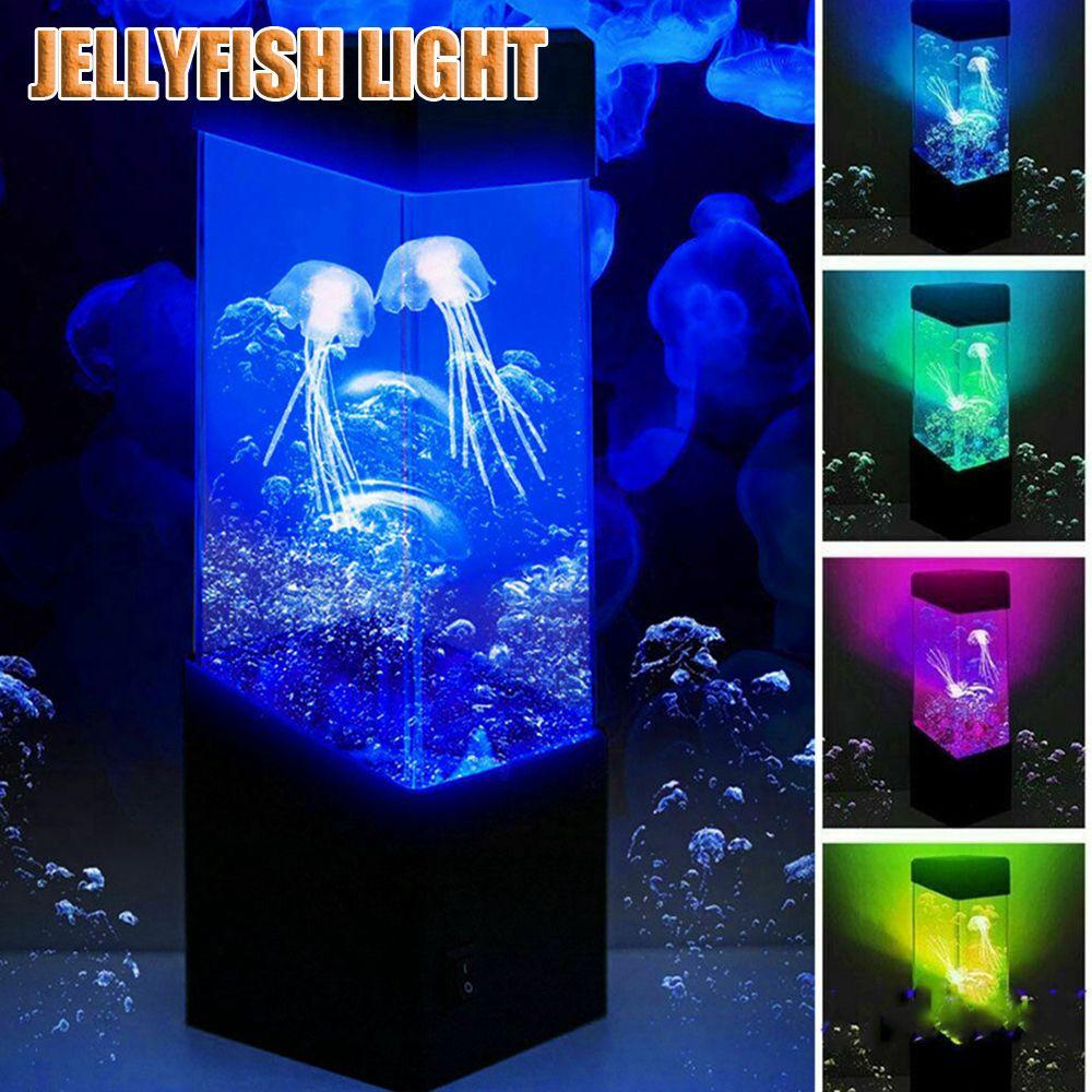 Đèn led Trang Trí Hình Bể Nuôi Sứa Có Thể Thay Đổi Màu Sắc