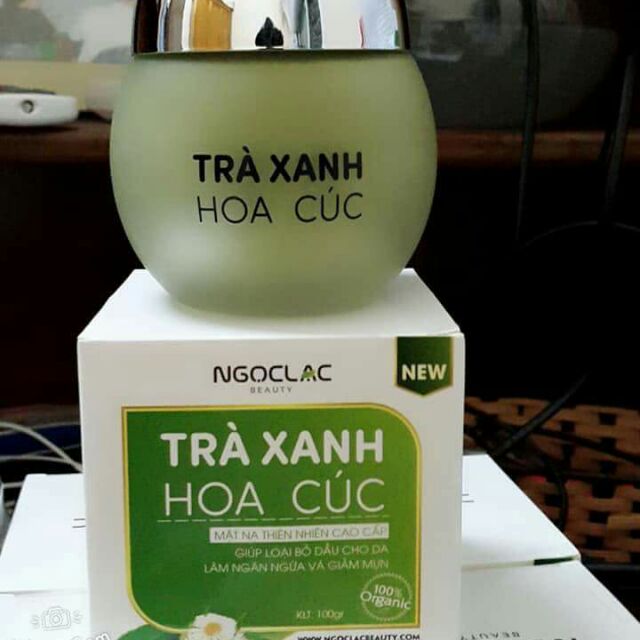 Mask trà xanh hoa cúc