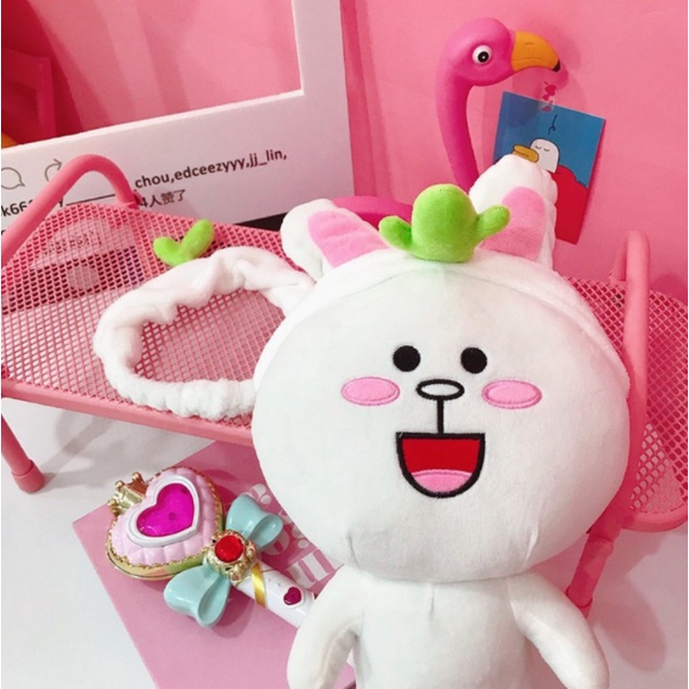 【kifli】Băng đô mầm cây, xương rồng chất vải nhung mềm mịn