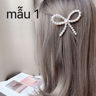Kẹp tóc vuông loang bò sữa