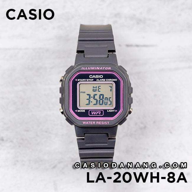 Đồng hồ nữ dây nhựa Casio chính hãng Anh Khuê LA-20WH-8ADF (30mm)