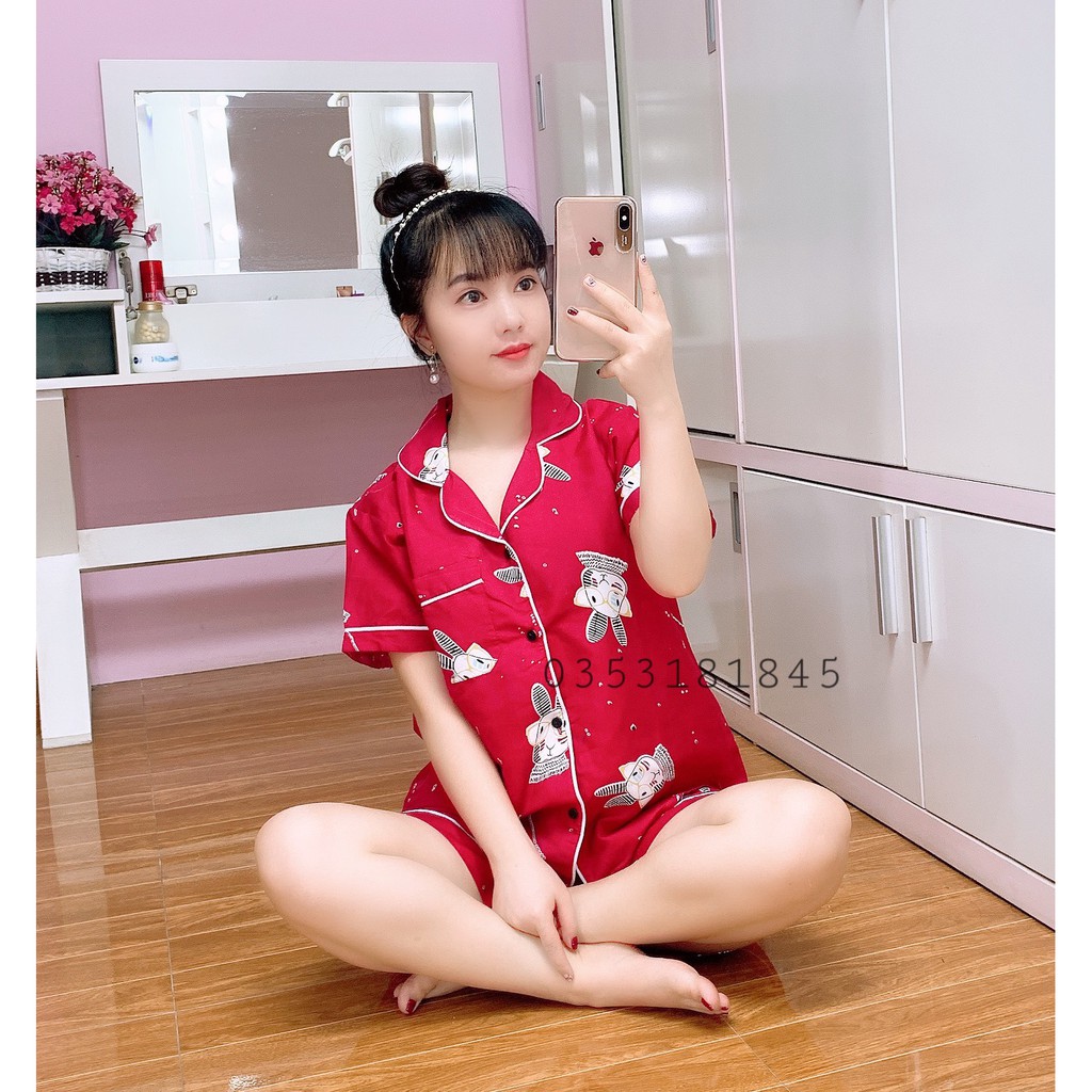 [ Kate thái loại 1]Pijama tay ngắn quần Cộc