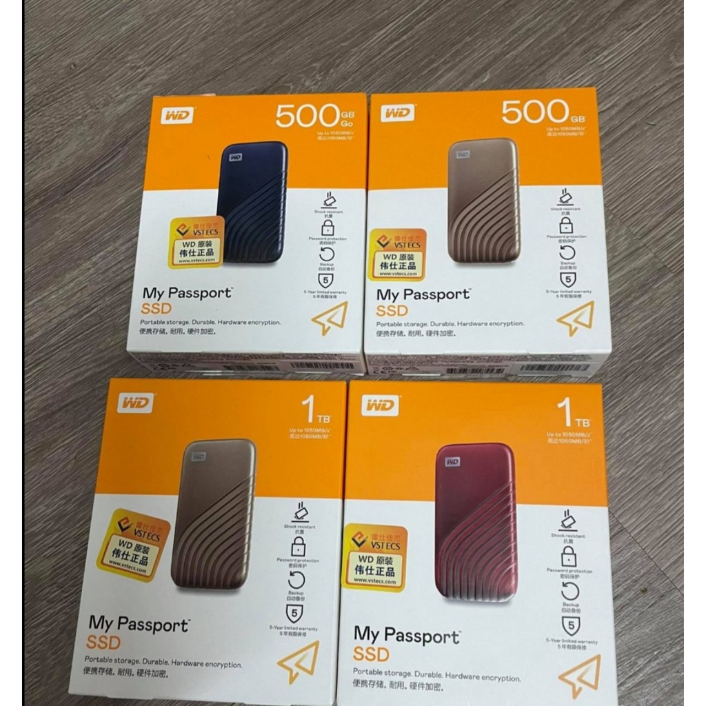 Ổ cứng di động SSD 500GB / 1TB  WD My Passport USB 3.2 Gen 2