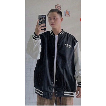 ✨ Áo khoác bomber Badge ✨ Áo bomber nam nữ chất nỉ form rộng cực đẹp ✨
