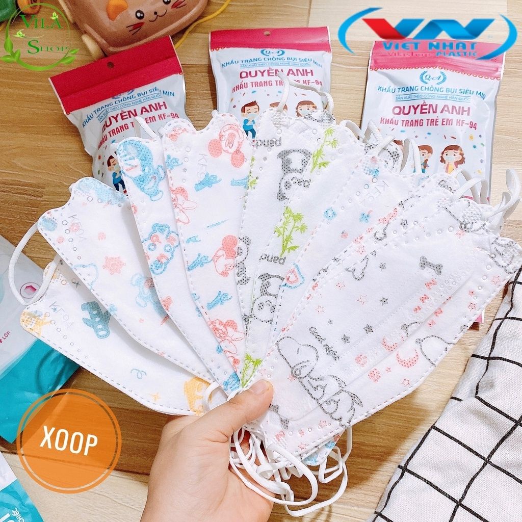 (COMBO 50c) Khẩu Trang 4 Lớp TRẺ EM, Khẩu Trang Y Tế Bé Trai/ Bé Gái KF94 Kháng Khuẩn Công Nghệ Dập Hàn Quốc