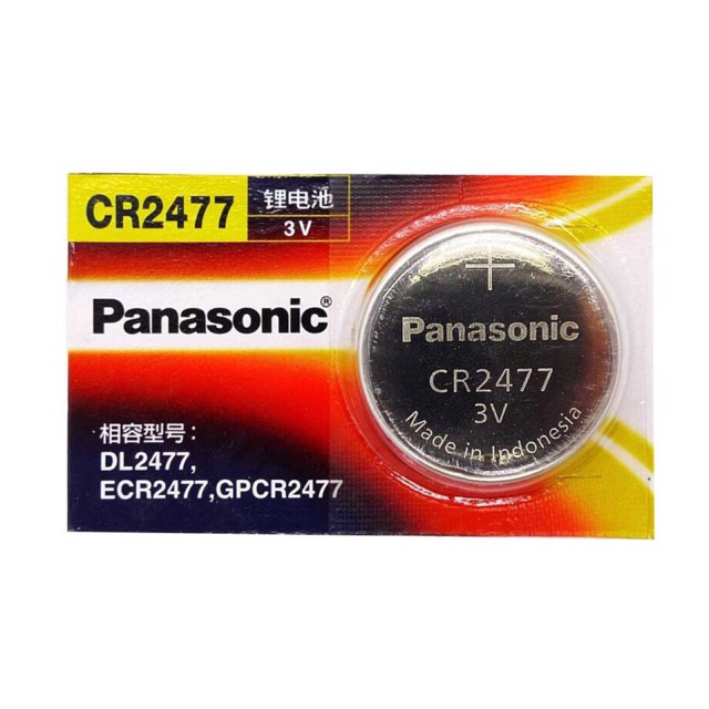 Pin CR2477 Panasonic 3V vỉ 1 viên