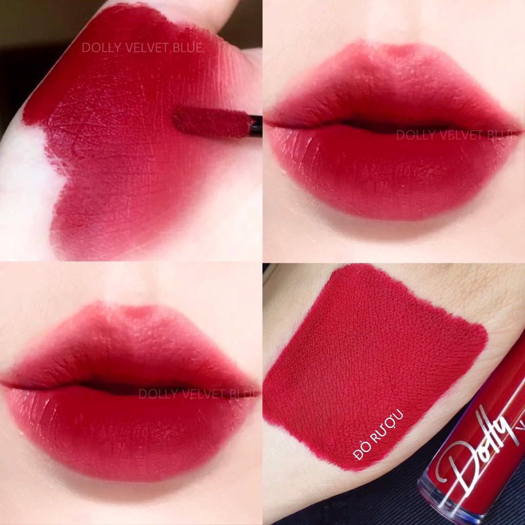 Son Cao Cấp Dolly Lips Blue Classic 2020 Màu Đỏ Rượu Quyến Rũ Chất Son Mềm Mịn Như Nhung | BigBuy360 - bigbuy360.vn