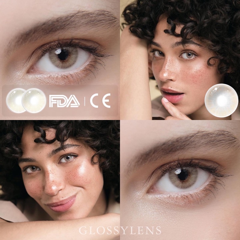 Contact Lenses NA BROWN  không giãn  3tháng. Giá 1 đôi kèm khay dụng cụ.