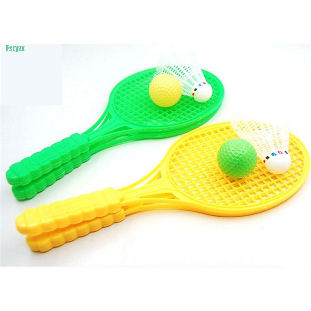 fstyzx 1pair Child Badminton Tennis Racket Baby Sports Bed Toy Educational Toys