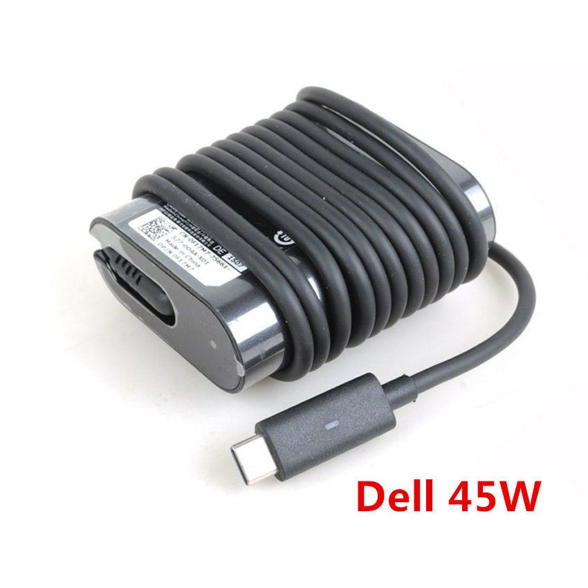 45W AC Adaptor type C/USB C  Sạc laptop For Dell VENUE 8 10 pro XPS Latitude 11 12 13