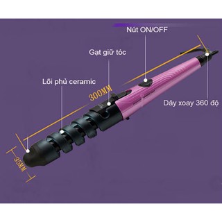 Máy uốn tóc xoắn ốc Shinon Sh-8972