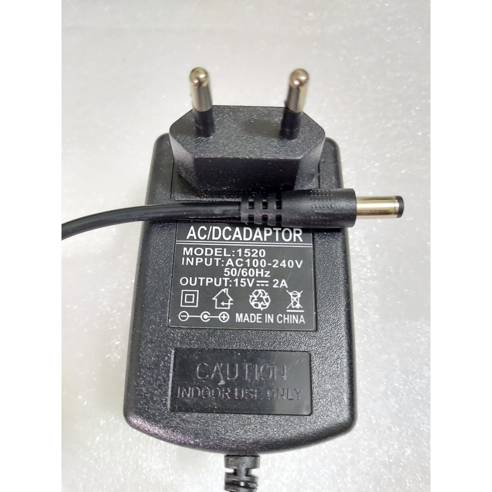 Cục sạc 15v/2a ..hàng bãi..sạc chuẩn dành cho loa kéo...