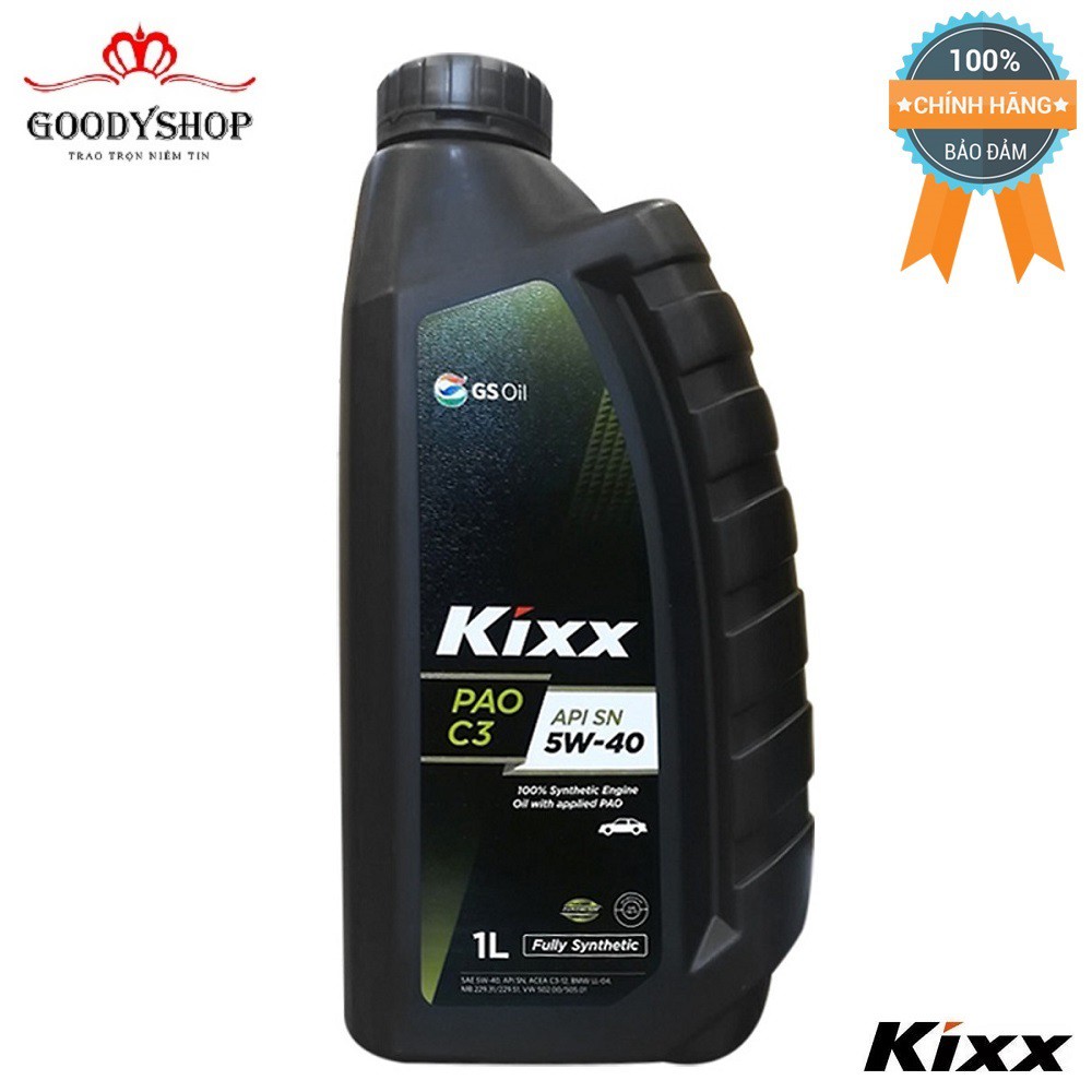 Dầu Nhớt Kixx Pao C3 API SN 5W-40  Sản phẩm chăm sóc máy cho  xế yêu GOODYSHOP