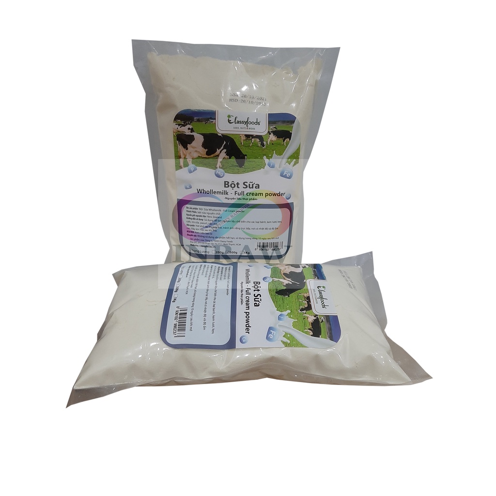 Bột Sữa Béo Nguyên Kem New Zealand Túi 500g / 200g/ 100g