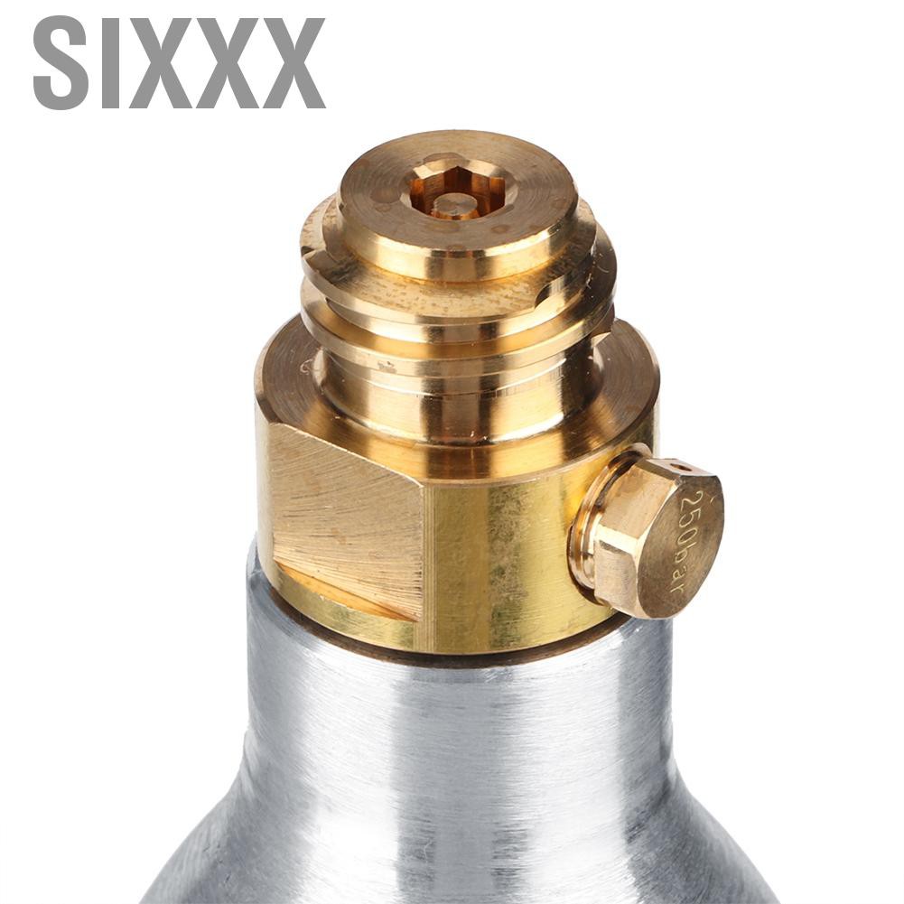 Sixxx Refillable 0.6L Recharge CO2 Cartridge Gas Cylinder Reusable for Soda Machines