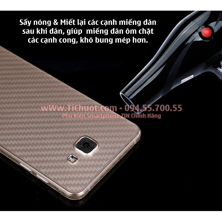 Dán Carbon vân 3D Mặt Sau Samsung S10/ S10 Plus/ S10e