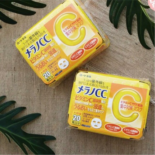 Mặt Nạ Dưỡng Trắng Da CC Melano 20 Miếng
