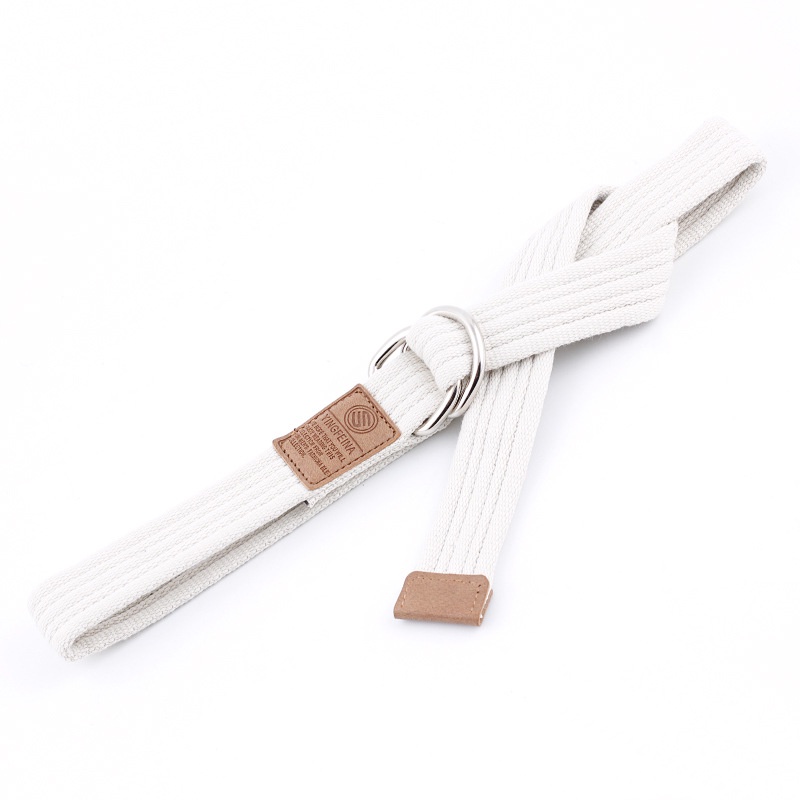 Thắt Lưng Vải Bố Mặt Nửa Vòng Tròn Thời Trang Mới Cho Nam Nữ