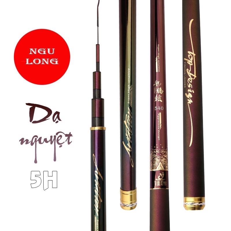 cần câu tay câu đài Dạ Nguyệt chất liệu cacbon cao cấp