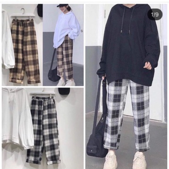 Quần Baggy Caro Plaid Pants 🎈