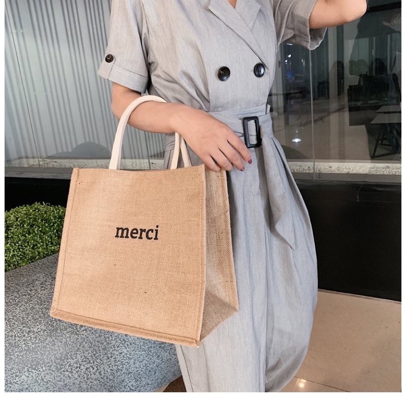 [Mã WAMT2405 giảm 10K đơn 0K] TÚI CÓI MERCI HOT HIT VỀ SLL | BigBuy360 - bigbuy360.vn