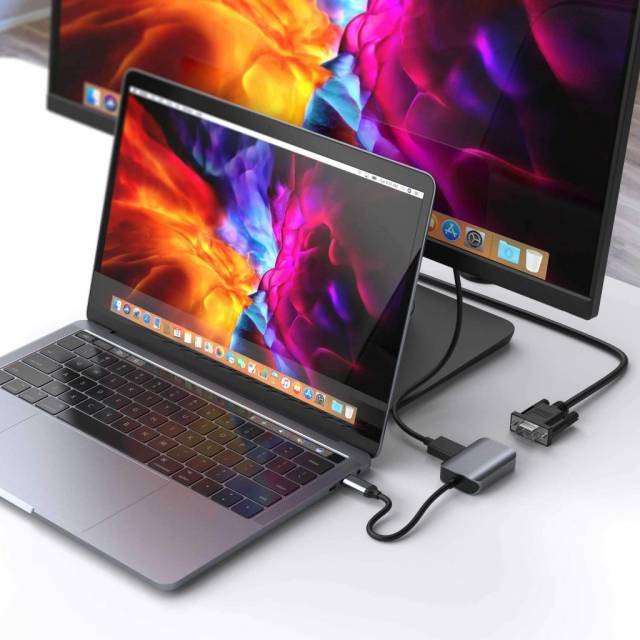 Cổng Chuyển (HUB) USB-C sang HDMI, VGA HyperDrive 2 IN 1 HD-C2HV